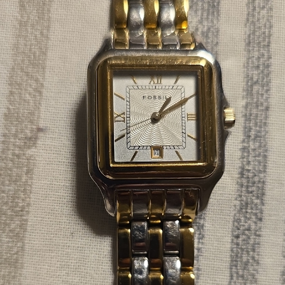 Fossil Two-Tone Gold and Silver Watch